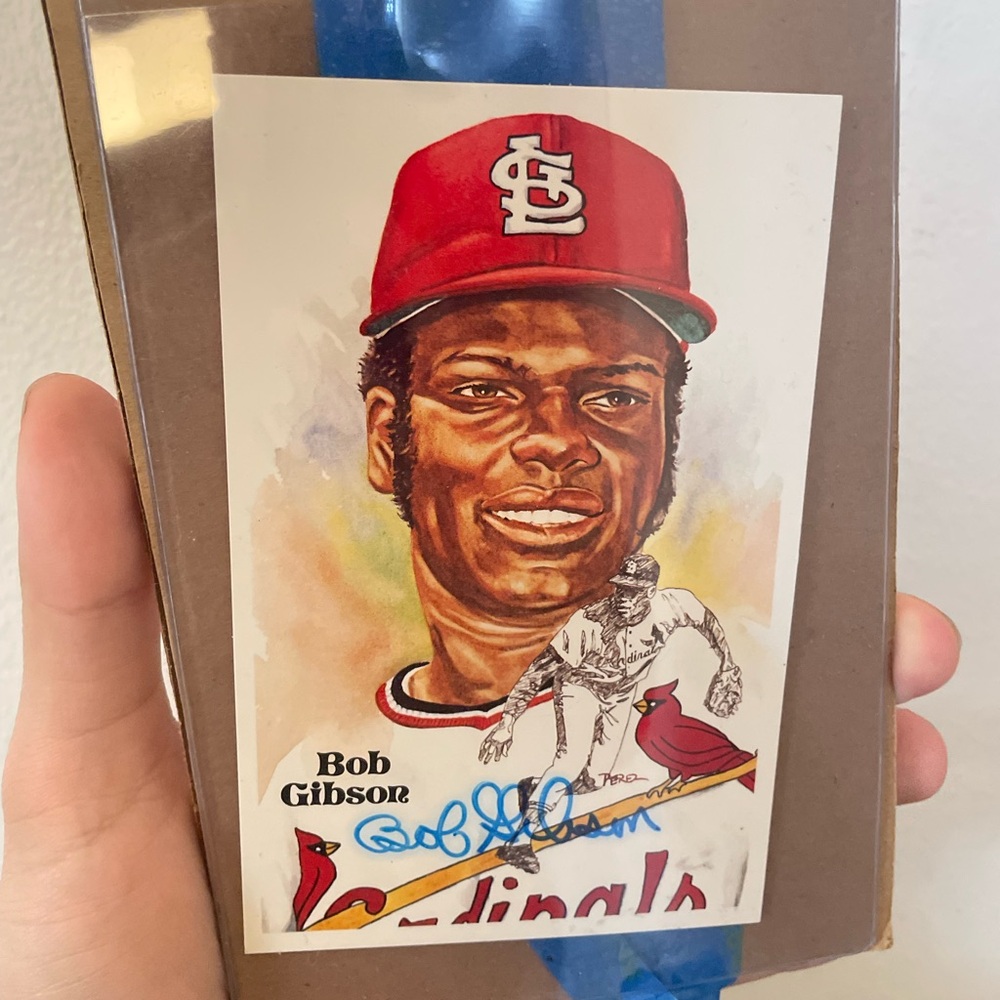 1981 Bob Gibson Signed Postcard